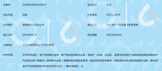淮安市天河典当有限责任公司楚州分公司动产质押典当业务解析