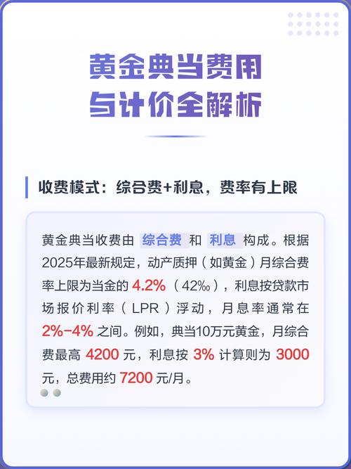 黄金典当费用与计价全解析
